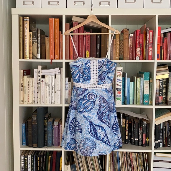 Lilly Pulitzer Blue Seashells Mini Dress - Picture 1 of 6